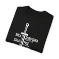 thumbnail image 3 of Inspiring Hispanic Renewed Christianity Statements Devotee Motivational Spanish Religious Uplifting Verses Unisex Garment-Dyed T-shirt, 3 of 4