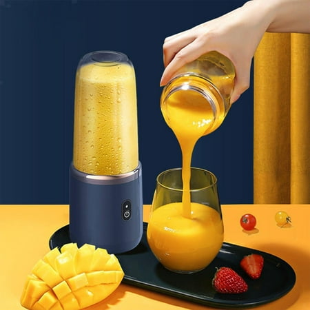 

400Ml 6 Blades Juicer Cup USB Rechargeable Portable Blender Powerful Motor