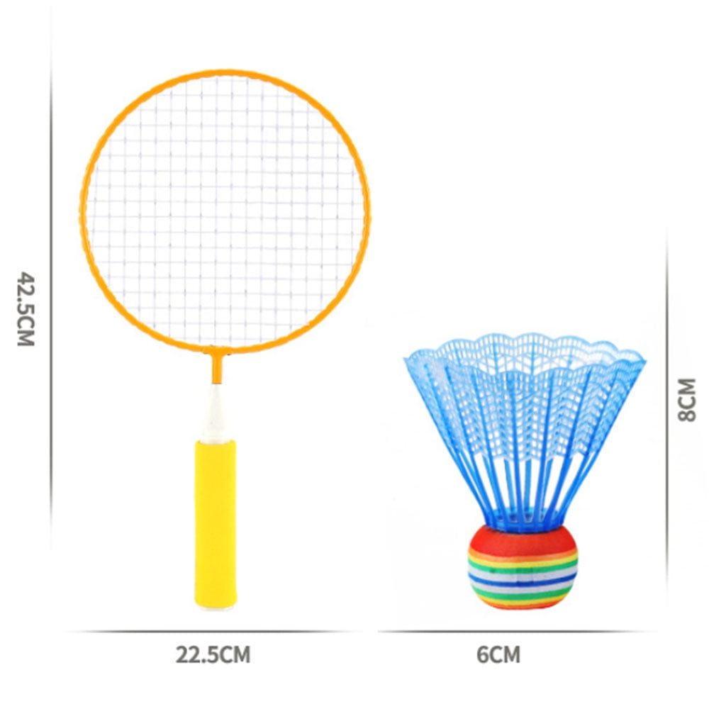 Famyfamy Racket Set with 2Pcs Badmintons Outdoor Sport Game Fitness Toy 1 Pair Kids Children Badminton