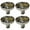 Brushed Nickel, variant on TOP-MAX 4PCS Steampunk Style Metal Door Knob Zinc Alloy Handles for Drawers Doors Cupboards (Brushed Nickel)