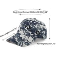 thumbnail image 3 of Camo Low Profile Cap – Adjustable Rugged Outdoor Baseball Hat White, 3 of 3