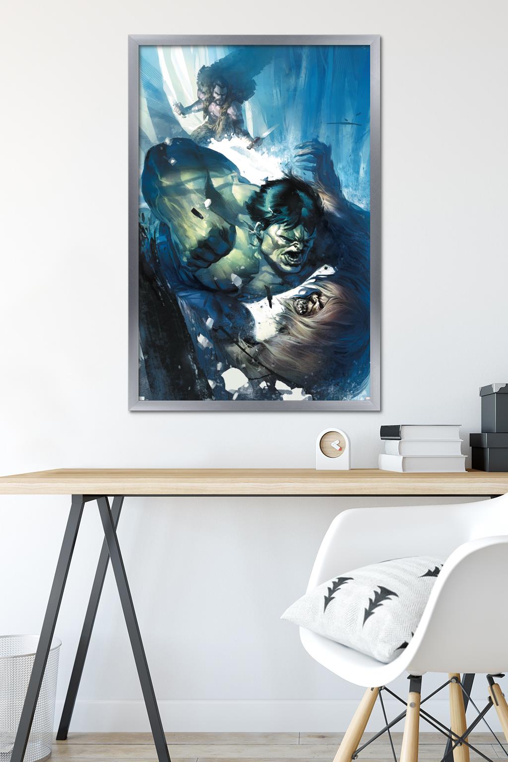 Marvel Kraven The Hunter - Incredible Hulk #11 Wall Poster, 22.375" x 34" Framed