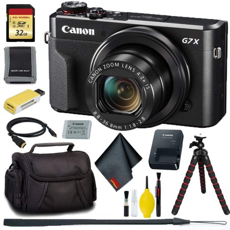 Canon PowerShot G7 X Mark II Digital Camera + 32GB Memory Bundle(International Model)