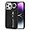 B+Black, variant on iPhone 14 pro case with Card Holder, iPhone 14 pro Phone Case Wallet for Women magsafe Compatible Wallet Detachable 2-in-1 for Men-Warm White