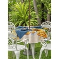 thumbnail image 3 of Outdoor Tablecloths with Umbrella Hole & Zipper, Yellow Sunflowers Round Tablecloths 60 Inch, Daisy Bees Elegant Farmhouse Floral Waterproof Table Cloth, Patio/Pool/Picnic Table Covers, 3 of 8