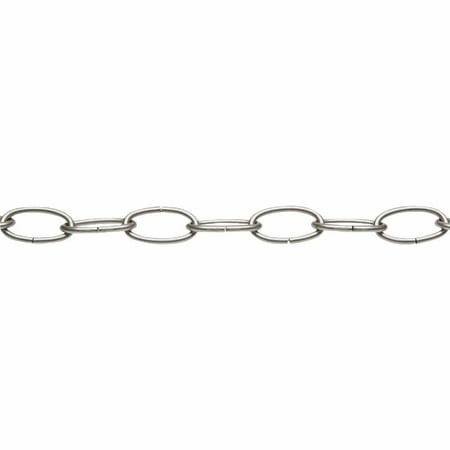 

Campbell #10 40 Ft. Brushed Nickel Finished Metal Craft Chain 0722010 0722010 769006
