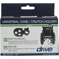 thumbnail image 3 of Drive Medical Deluxe Manual Wheelchair Cane/Crutch Holder, Chrome( Pack of 2 ), 3 of 5