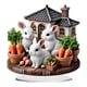 thumbnail image 1 of Huevos de Pascua Decoración de conejo Adorno de conejito Placa de escritorio acrílica decorativa 2D para Estilo C, 1 of 9