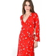 thumbnail image 4 of Vestido envolvente Roman Fashion /Juvenil, 6259 (Rojo flor) rojo ECH, 4 of 5