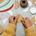 thumbnail image 4 of Uxcell 30 Pcs Card Stock Paper Oval for DIY Crafts Painting Scrapbooking 6 x 10 Inch Deep Green, 4 of 6