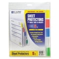 thumbnail image 3 of Sheet Protectors with Index Tabs, Assorted Color Tabs, 2", 11 x 8.5, 5/Set | Bundle of 10 Sets, 3 of 5