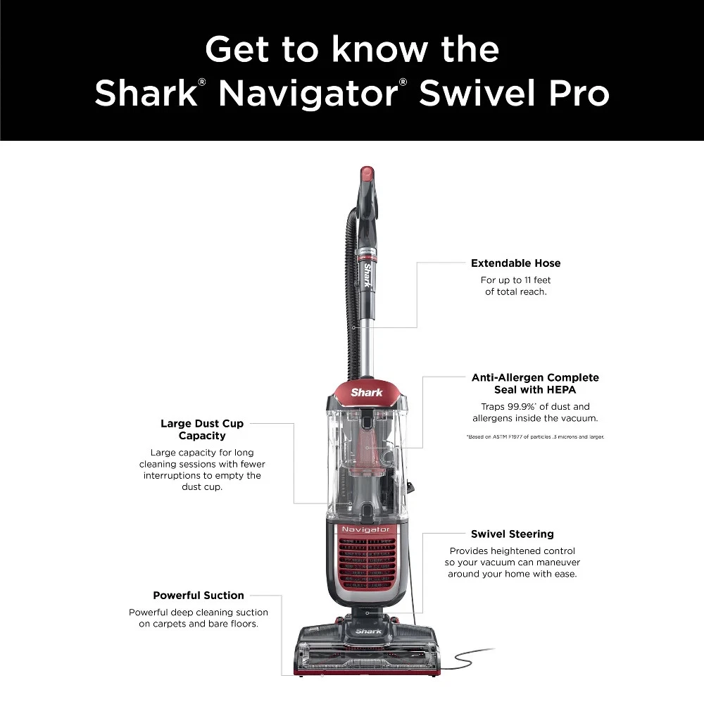 Shark Navigator Swivel Pro Upright Vacuum NV181