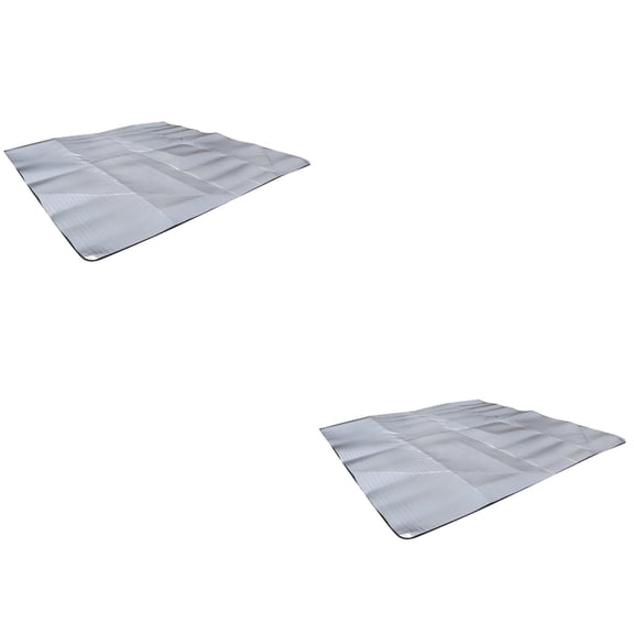2 Pack Insulated Foam Camping Mats, Portable Picnic Mat, Individual Size 200x120cm for Outdoor Camping and Travel