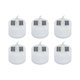 thumbnail image 1 of 6 Pack Solar Tea Lights Outdoor, Rechargeable Waterproof Solar Powered Candles with Built-in Light Sensor for Lantern, Garden, Camping, Home Decor, 1 of 4