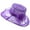 Purple, variant on TOOYOU Women Kentucky Derby Hats Organza Tea Party Dress Hat Wide Brim Black