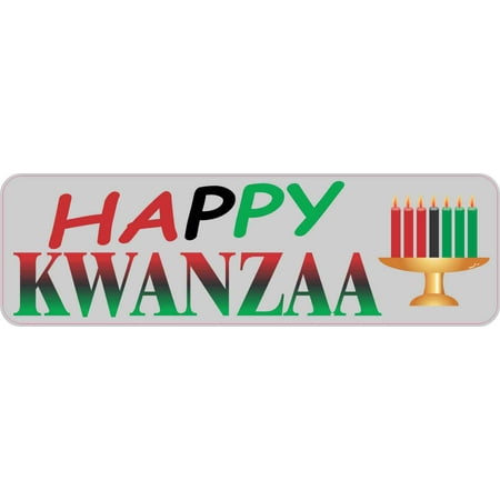 

10in x 3in Happy Kwanzaa Magnet