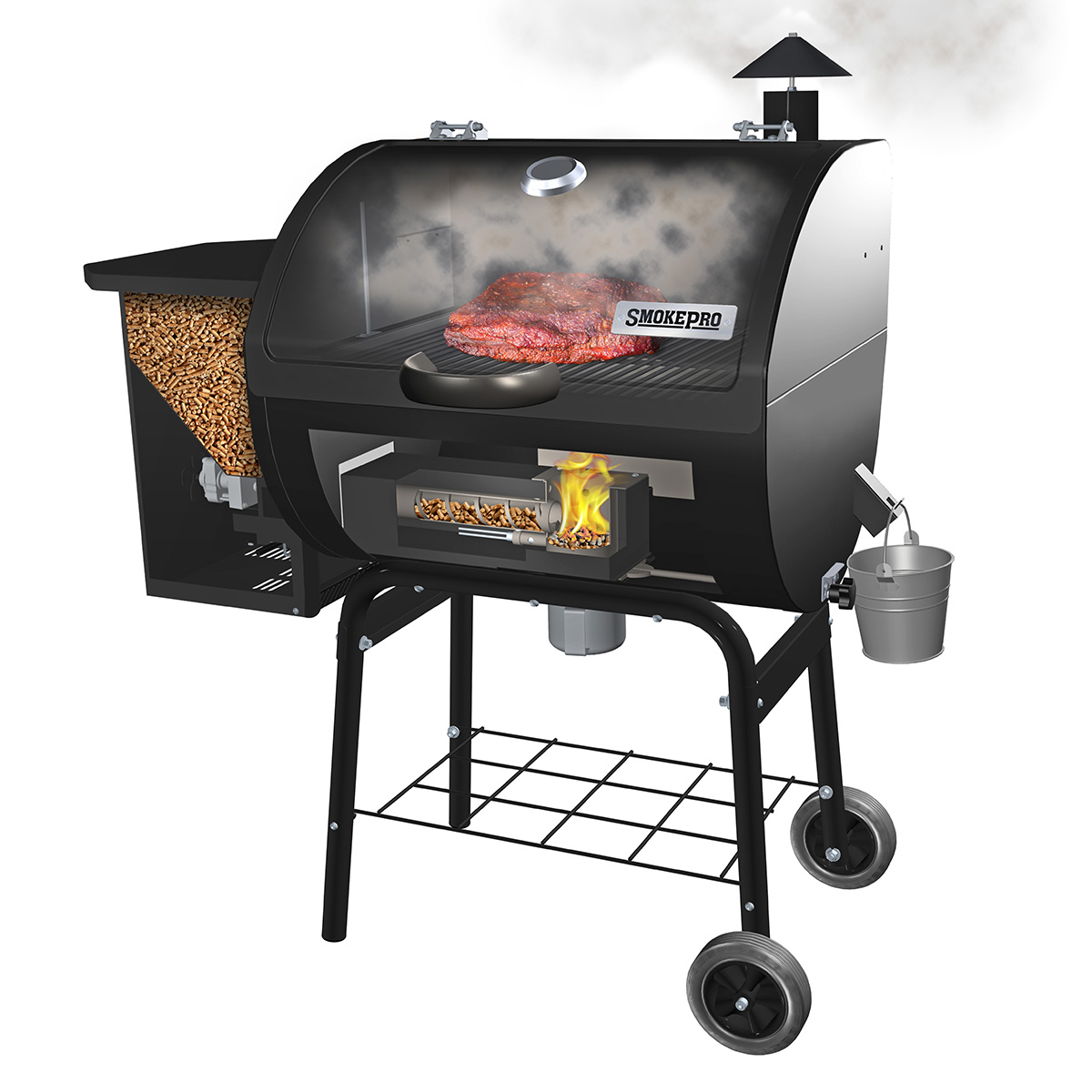 Camp Chef SmokePro SE Pellet Grill BBQ Smoker AutoIgnition Backyard
