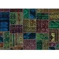 thumbnail image 1 of Ahgly Company Indoor Rectangle Oriental Light Blue Modern Area Rugs, 2' x 5', 1 of 4
