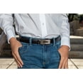thumbnail image 3 of Boy's Leather Ratchet Belt, Trim to Fit 18"- 34" Waist, No Holes, Packed in a Gift Box by CANDOR AND CLASS (B719 Black, 25mm Wide), 3 of 9