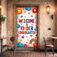 thumbnail image 3 of LUUFILx Welcome Kindergarten Banner Colorful Rainbow Heart Decorations for Children School Classroom Props Party Supplies Backdrop Wall Hanging Decor, 3 of 8