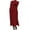 Red, variant on IROINNID Maxi Dress for Women Round Neck Winter Warm Solid Long Sleeve Long Dress with Pocket,Dark Gray
