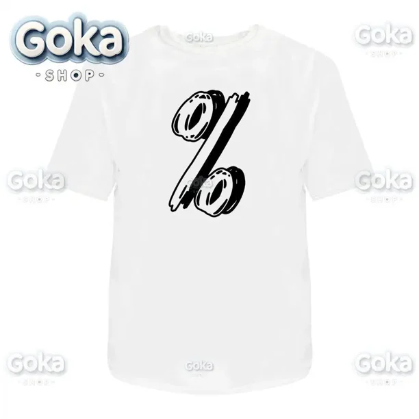Camisetas con estampado de símbolo de porcentaje ropa para hombre camisetas y camisetas nuevas de algodón para mujer Camiseta estampada Y2K ropa bonita y divertida