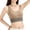 Khaki, variant on Sports Jelly Bras for Women U Neck Wide Strap Print Design Workout Tank lette Underwear Strapless Bra