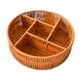 thumbnail image 4 of Cesta de frutas tejida, cesta de pan de ratán de imitación, artículos pequeños para almacenar refrigerios, cesta para servir alimentos para estante de Redondo Soledad cesta de almacenamiento, 4 of 10