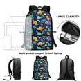thumbnail image 6 of KUIFORTI Dinosaur Print Ice Packs Small Lunch Bag School Backpack Large Capacity Tote Bag Satchel Food Container Accessories, 6 of 7