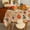 Beige/Thanksgiving, variant on Jacquard Halloween Tablecloth Rectangle - Spider Web Decorative Holiday Table Cloth, Waterproof, Wrinkle Resistant and Washable Table Cover for Party Dining Room Indoor, 60 x 84 Inch