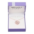 thumbnail image 2 of Ladies Brilliance Fine Jewelry 14 Kt Gold Plated Simulated Diamond Mom Heart Pendant, 18", 2 of 2