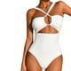thumbnail image 1 of Gibobby Traje de Baño Sexy Bikini 2023 traje de baño de mujer recortado cintura alta Sexy Halter Bikini traje de baño(Blanco,XL), 1 of 4