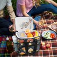 thumbnail image 5 of FORMRS Insulated Cooler Bag 24 Cans Capacity Soft Leakproof Lunch Box with Side Pockets, Black Mushroom Pattern, 5 of 7