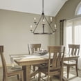 thumbnail image 5 of LNC Modern&nbsp;Chandelier 6-Lights 26.77" x 26.77" x 22.83" Indoor Hanging Lighting for Kitchen, Bedroom, Living Room, Dining Room, 5 of 9