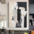 thumbnail image 3 of AVOI Hand Painted Abstract Minimalist Figure Decorative Oil Paintings for Living Room Sexy Women Line Art Canvas Print Pictures Wall Posters Unframe: 12x12in, 3 of 5