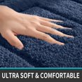 thumbnail image 4 of Alfombra de baño Antideslizante Extra Gruesa de 40 x 60 cm - Azul Oscuro, Alfombra de baño de Microfibra Suave, Absorbente, Lavable a máquina, 4 of 5