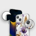 thumbnail image 5 of iPhone 15 Clear Design Case - Purple Wildflower, 5 of 5