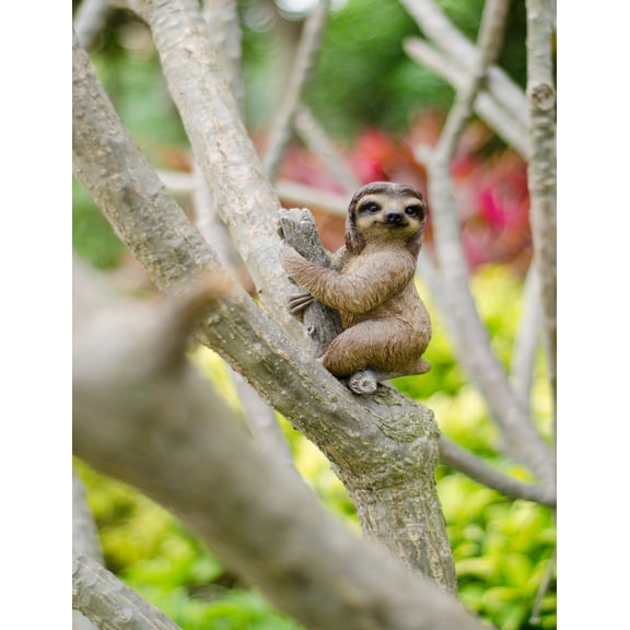 Hi-Line Gift PET Sloth 6.50 inches Sloth Garden Statue, Intricate details