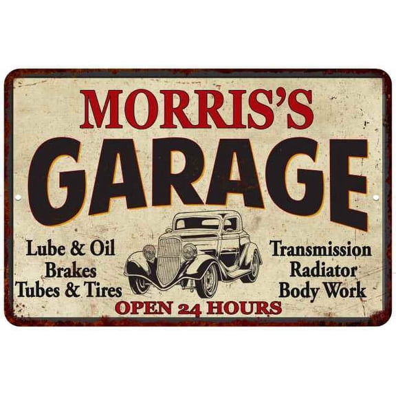 MORRIS'S Garage Man Cave Metal Sign Decor 8x12 208120014281