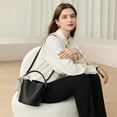 thumbnail image 2 of FALAN MULE Small Crossbody Bag for Women Vegan Leather Mini Bucket Handbags Shoulder Purse, 2 of 6