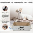 thumbnail image 2 of Brabtod Personalized Dog Toys Storage Bins-Foldable Fabric Trapezoid Organizer Boxes with Weave Rope Handle,Large Collapsible Basket for Shelves,Dog Apparel,Beige, 2 of 7