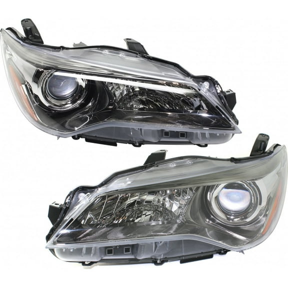 For Toyota Camry Headlight 2015 2016 2017 Pair Driver and Passenger Side Black SE/XSE Model For TO2502224 | 81150-06C70