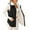 Black, variant on Womens Vests Outerwear Womens Ladies Winter Vests Sleeveless Fleece Jacket Zip Up Stand Collar Long Warm Drawstring Coat with Pockets Outerwear