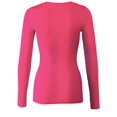 thumbnail image 2 of Women's Plus Size Basic V-Neck Warm Soft Stretchy Long Sleeves T Shirt, 2 of 2