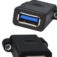thumbnail image 3 of lanema USB Mounting Socket USB3.0 Female to Female Panel Mount Adapter for Efficient Data Transfer and Device Connectivity,, 3 of 8