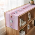 thumbnail image 6 of Table Runners 90 Inches Long Dress Scarves, Pink Summer Coastal Farmhouse Coffee/Dining/Kitchen Table Runner for Living Room, Modern Ocean Waves Starfish Shell 13x90 Inch, 6 of 9