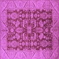 thumbnail image 1 of Ahgly Company Indoor Square Oriental Purple Industrial Area Rugs, 4' Square, 1 of 4