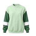thumbnail image 5 of qafoshin Mens Color Block Crew Neck Long Sleeve Pullover Tops, Fashion Basic Regular Fit Casual Sweatshirts, 5 of 5