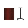 thumbnail image 4 of Flash Furniture 24'' x 30'' Rectangular Mahogany Laminate Table Top with 22'' x 22'' Table Height Base, 4 of 5