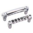 thumbnail image 2 of 1 Pair 12 String Guitar Bridge Locking Bridge and Tailpiece Set for Electric Guitar (Silver), 2 of 2